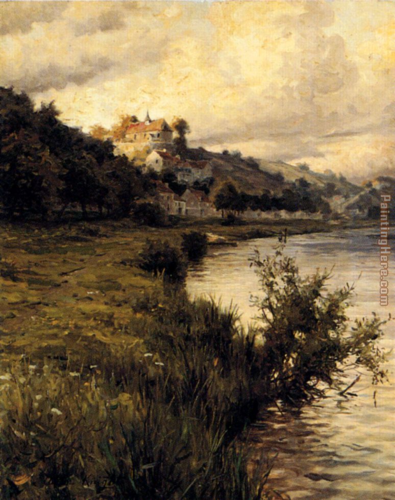 Hilltop Chateau painting - Louis Aston Knight Hilltop Chateau art painting